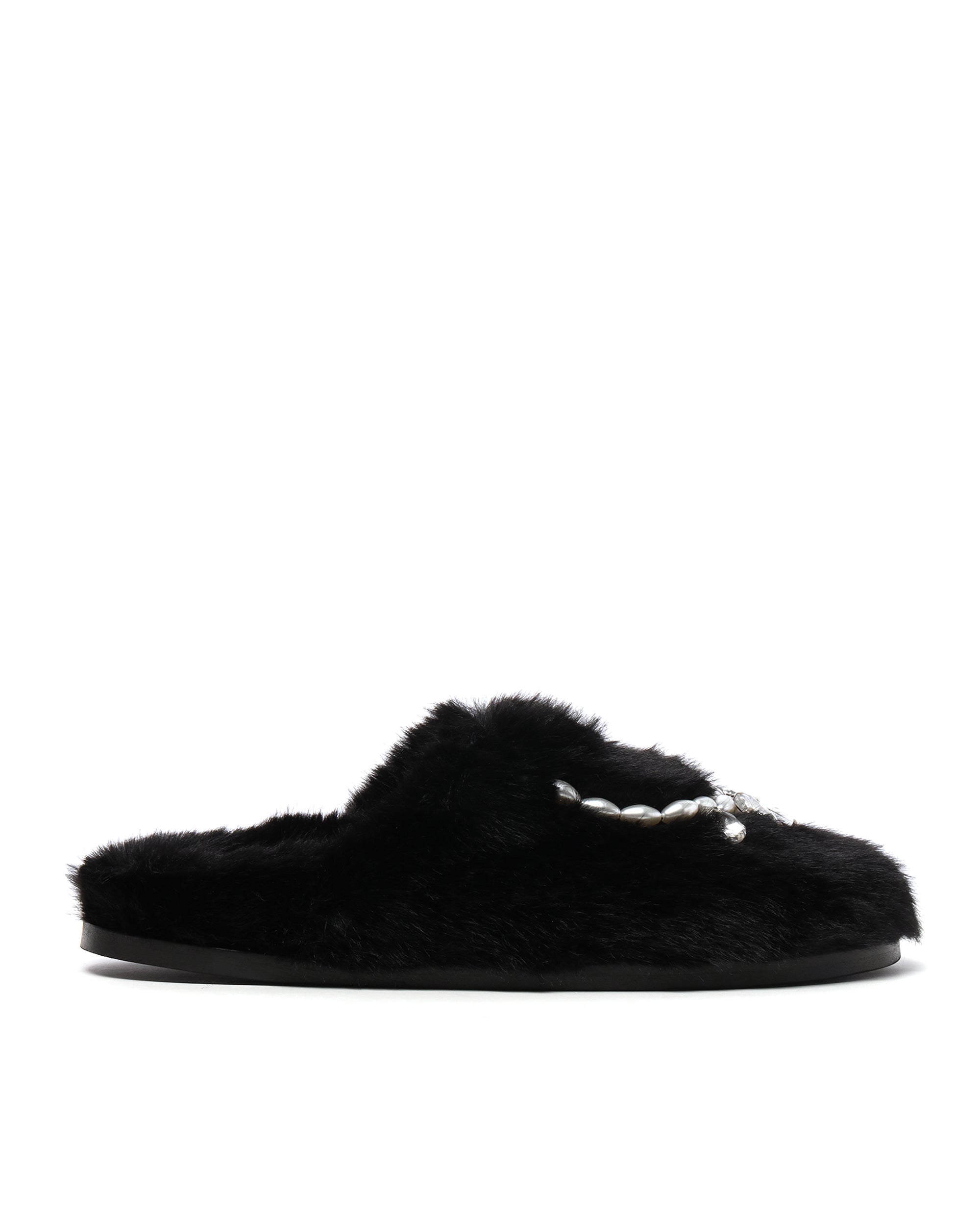 SIMONE ROCHA Embellished furry slippers