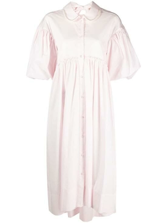 SIMONE ROCHA SIMONE ROCHA poplin dress with puff sleeves