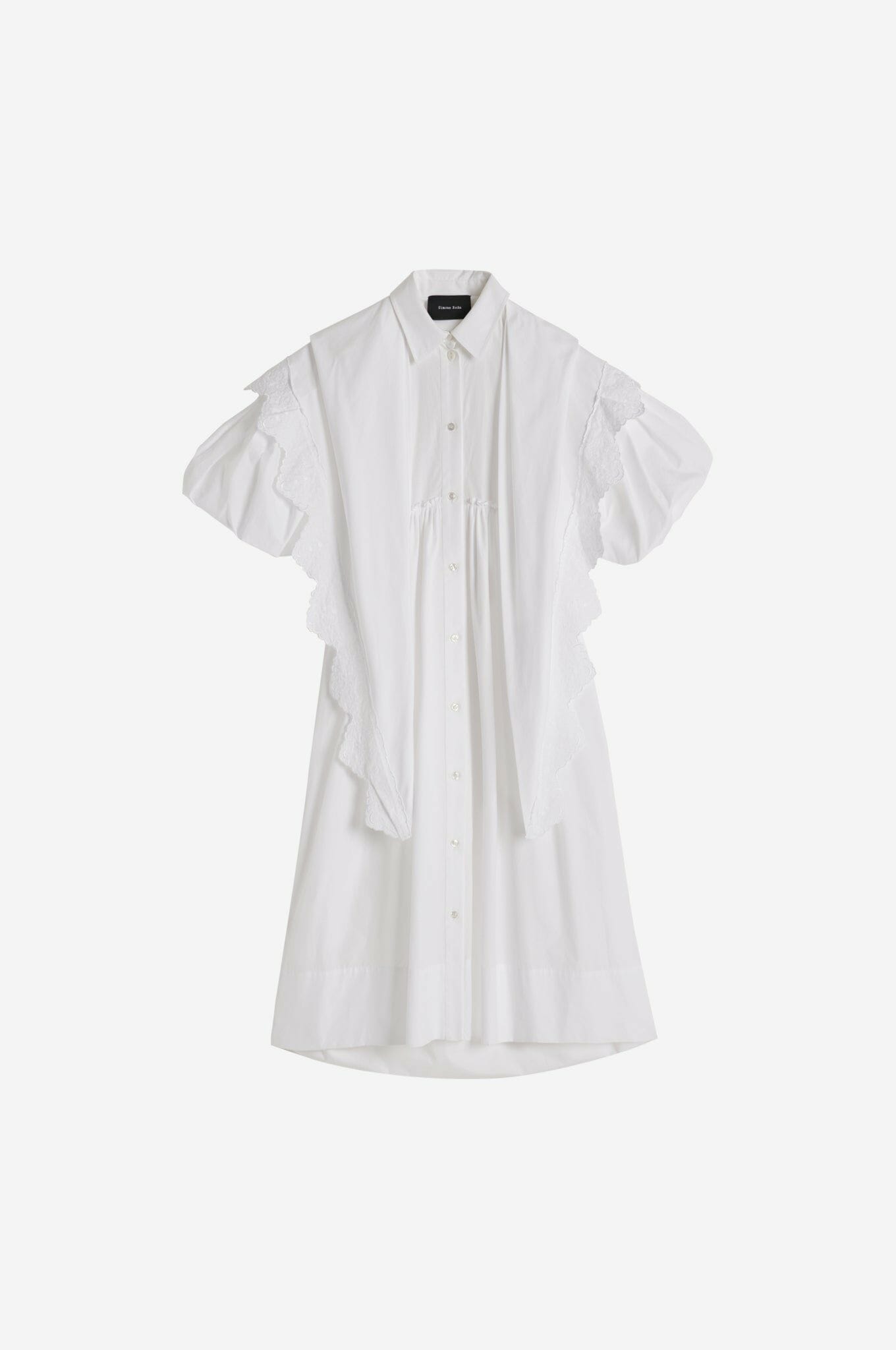 SIMONE ROCHA SIMONE ROCHA Pointed Collar Shirt Dress With Trim