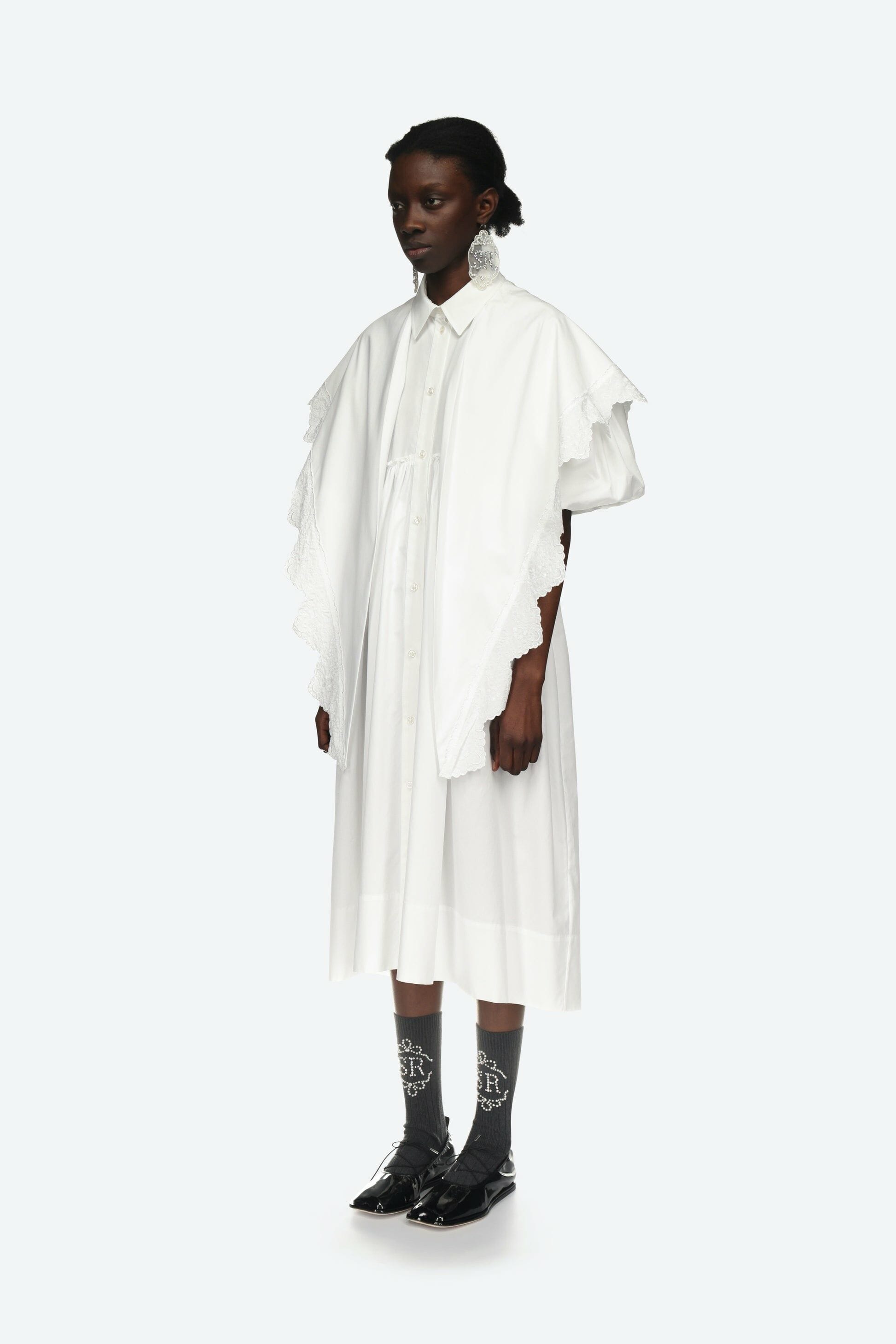 SIMONE ROCHA SIMONE ROCHA Pointed Collar Shirt Dress With Trim