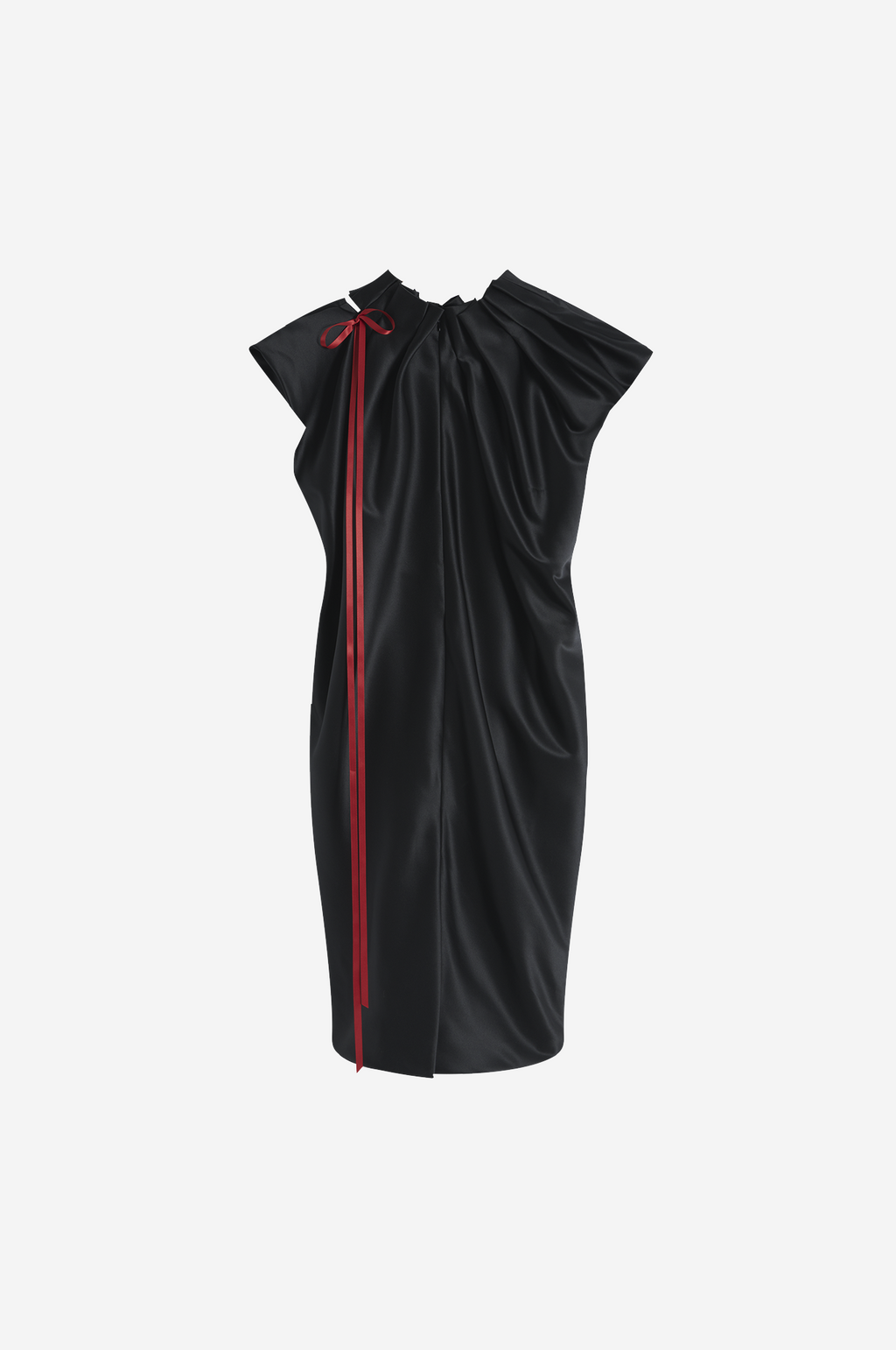 SIMONE ROCHA SIMONE ROCHA Pleated Heavy Satin Sack Dress