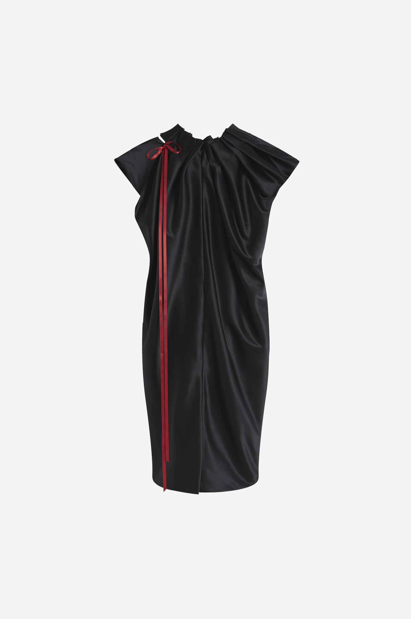 SIMONE ROCHA SIMONE ROCHA Pleated Heavy Satin Sack Dress