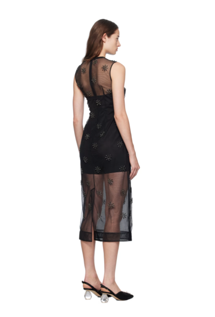 SIMONE ROCHA Simone Rocha Embellished Sleeveless Dress