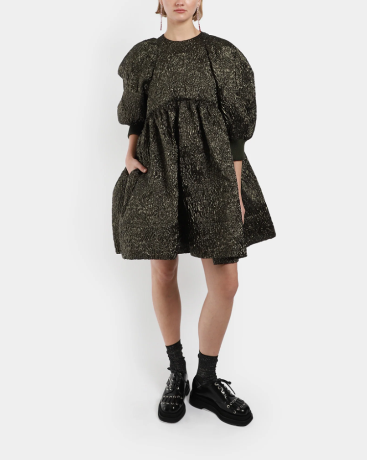 SIMONE ROCHA Simone Rocha Short Cloque Smock Dress