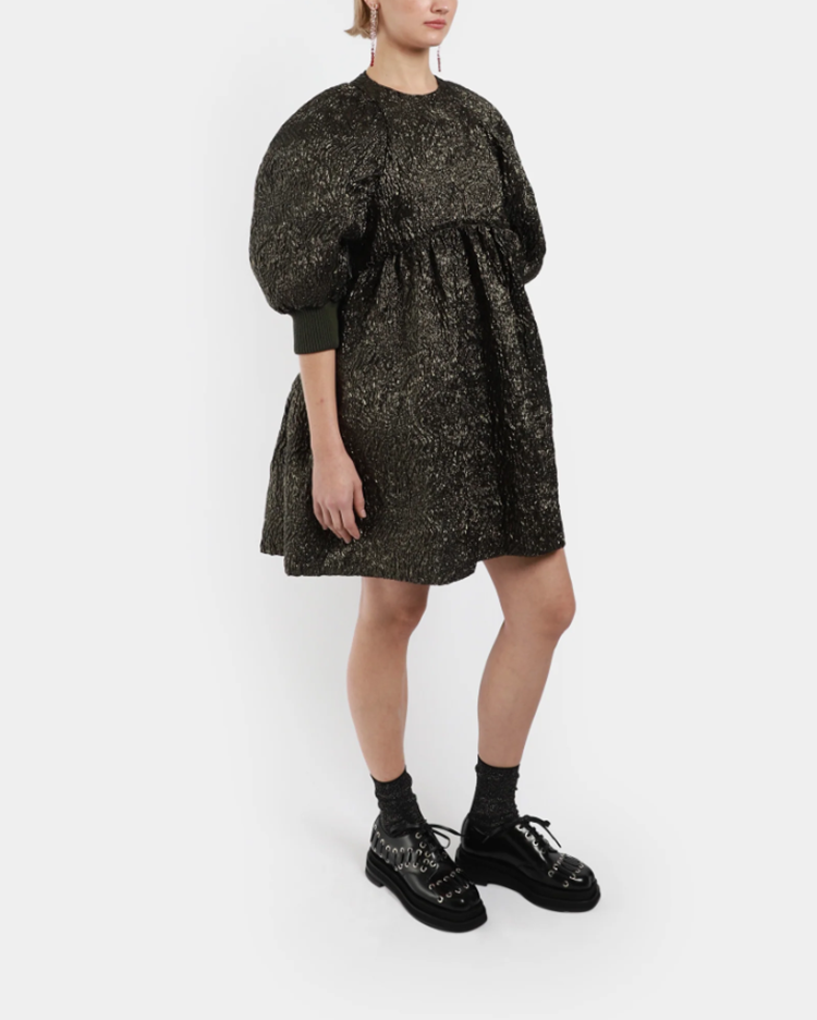 SIMONE ROCHA Simone Rocha Short Cloque Smock Dress