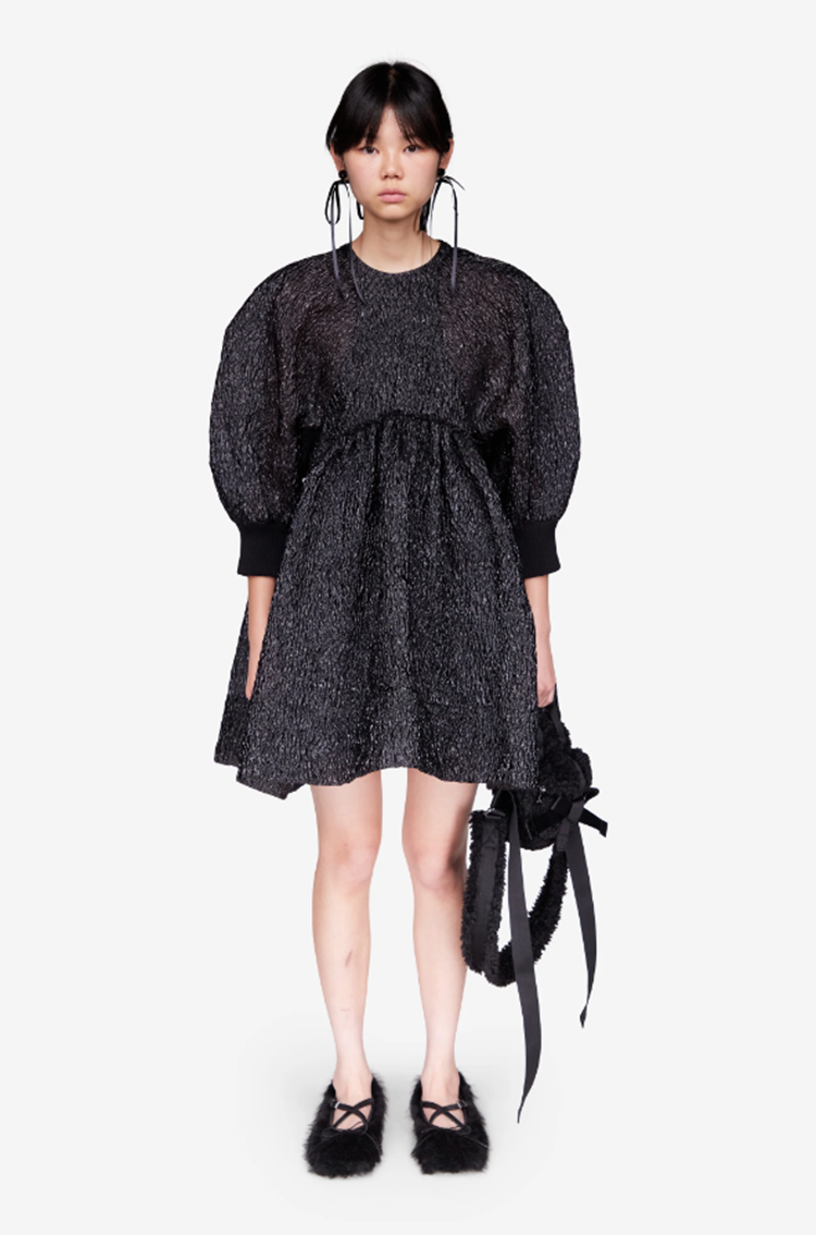SIMONE ROCHA Simone Rocha Short Cloque Smock Dress