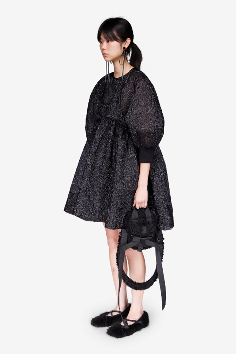 SIMONE ROCHA Simone Rocha Short Cloque Smock Dress