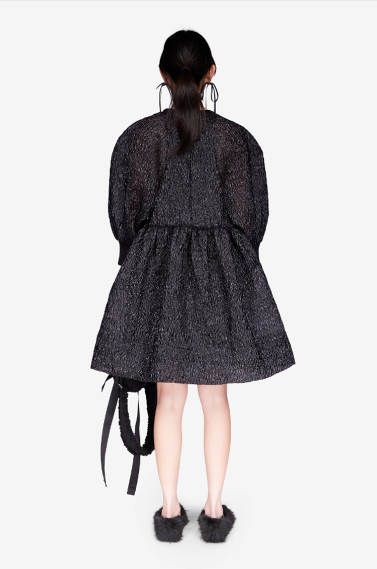 SIMONE ROCHA Simone Rocha Short Cloque Smock Dress