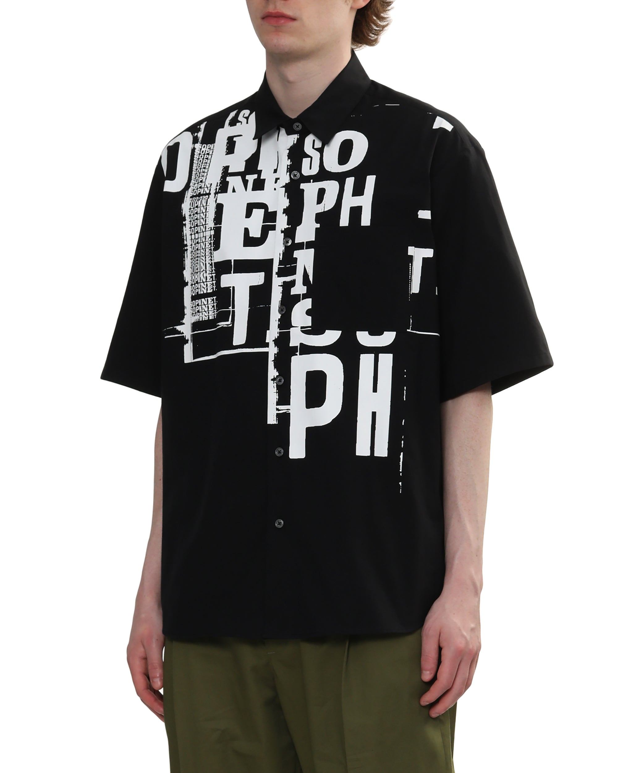 SOPHNET. X Simon Taylor Broken beauty short sleeve shirt