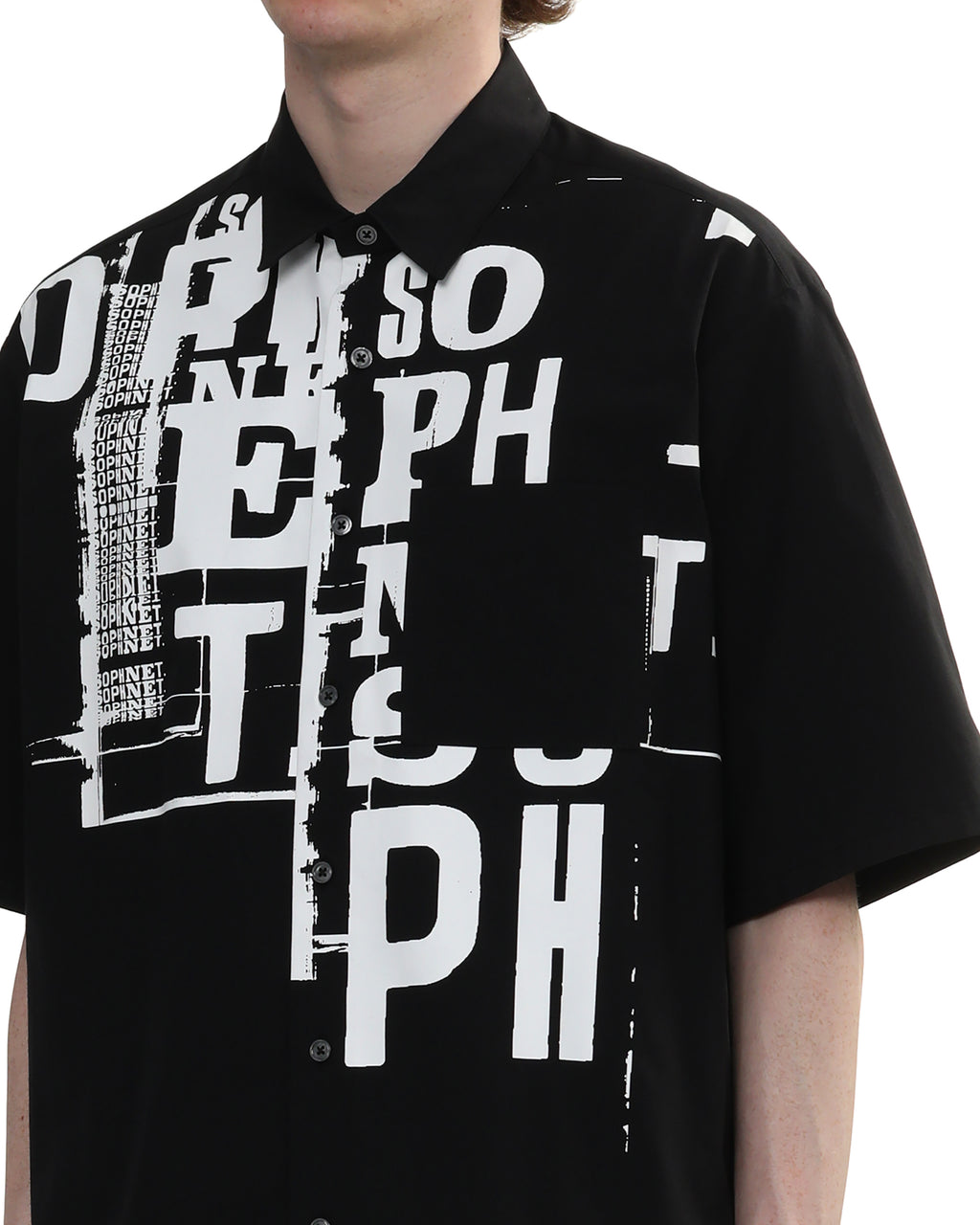 SOPHNET. X Simon Taylor Broken beauty short sleeve shirt