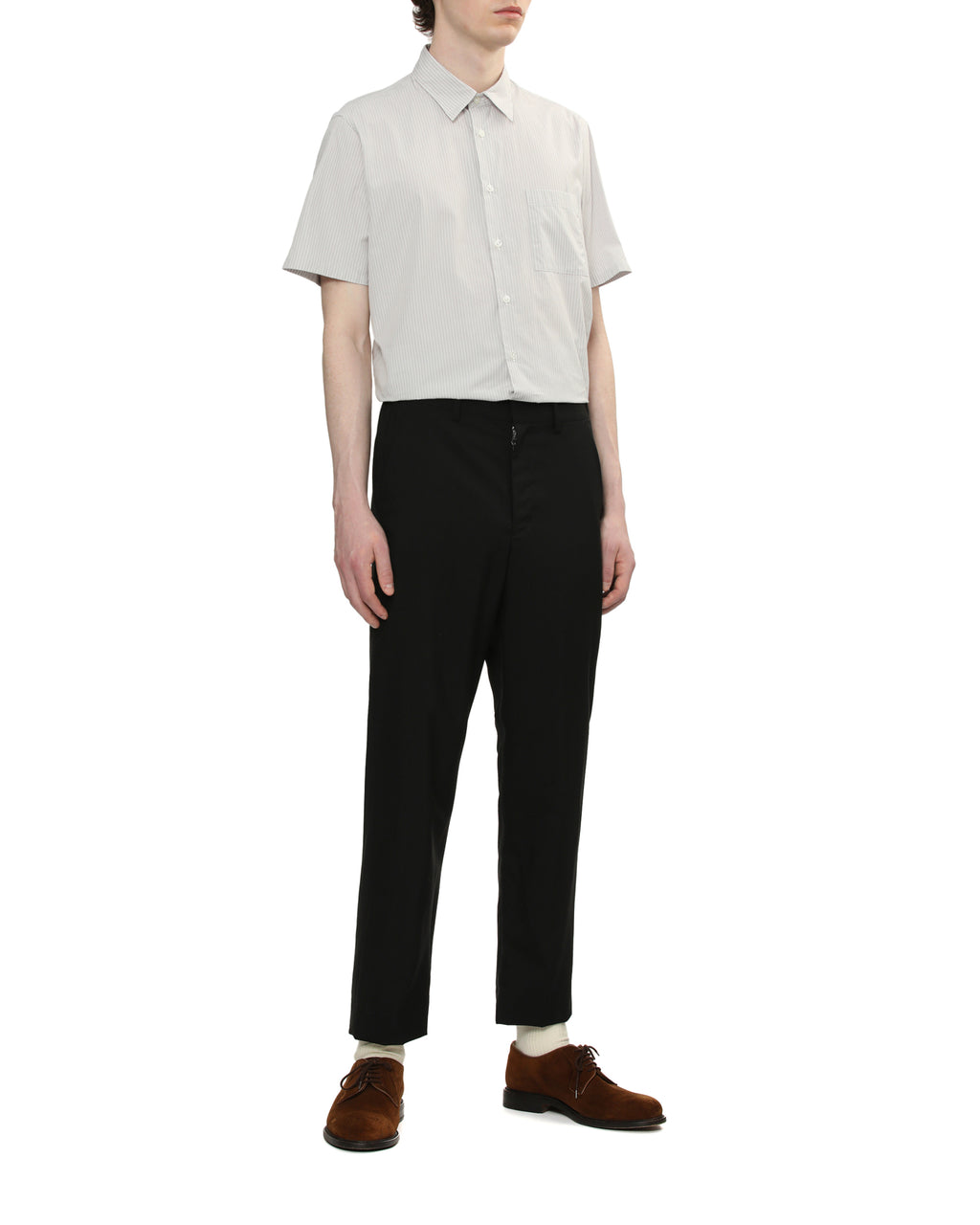 SOPHNET. Striped short-sleeve shirt