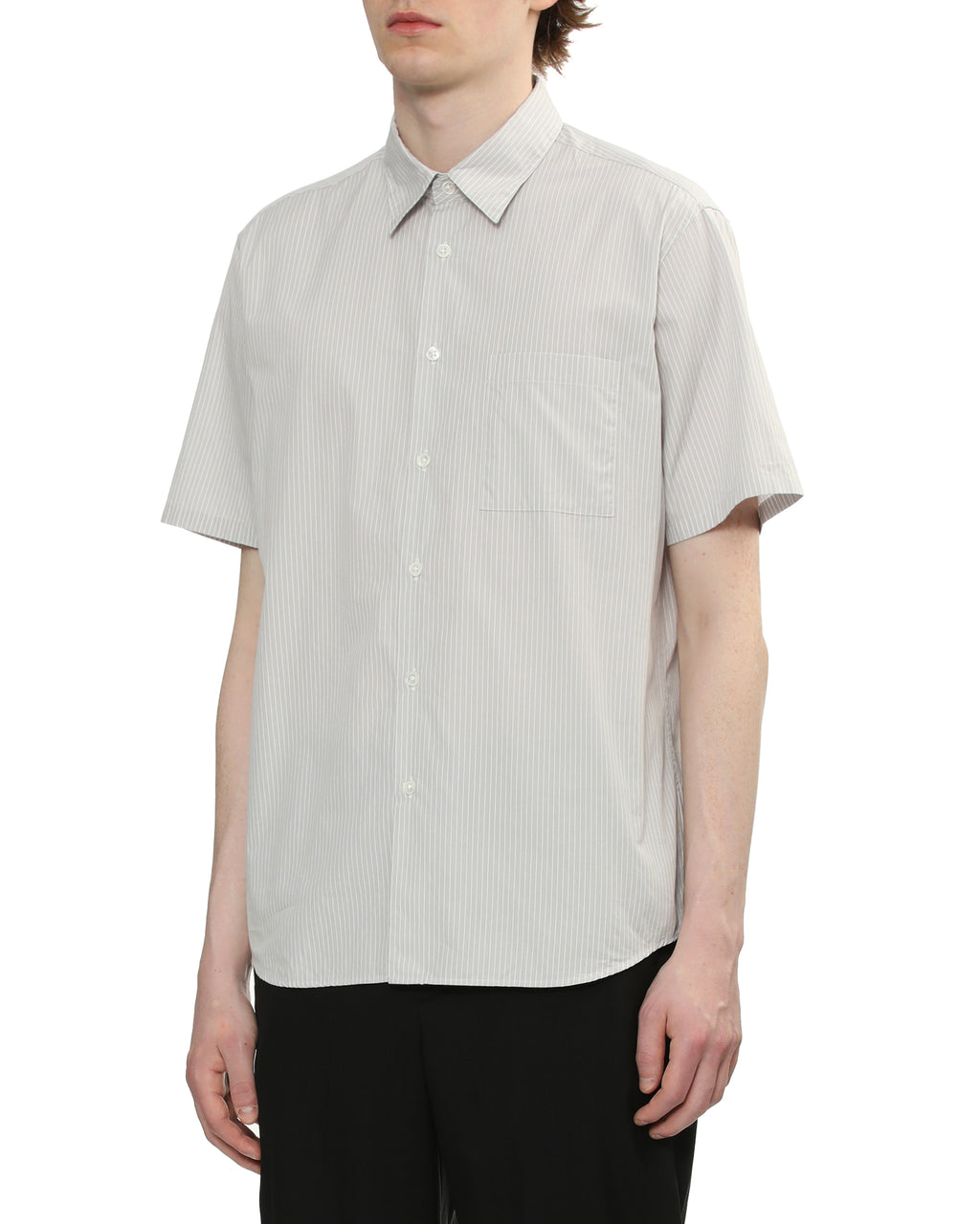 SOPHNET. Striped short-sleeve shirt