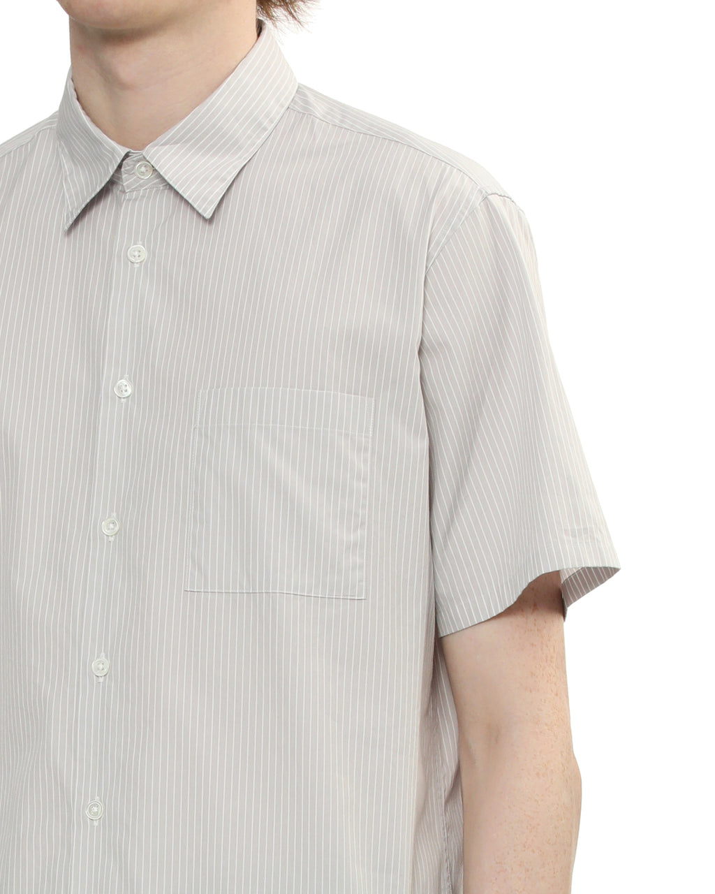 SOPHNET. Striped short-sleeve shirt