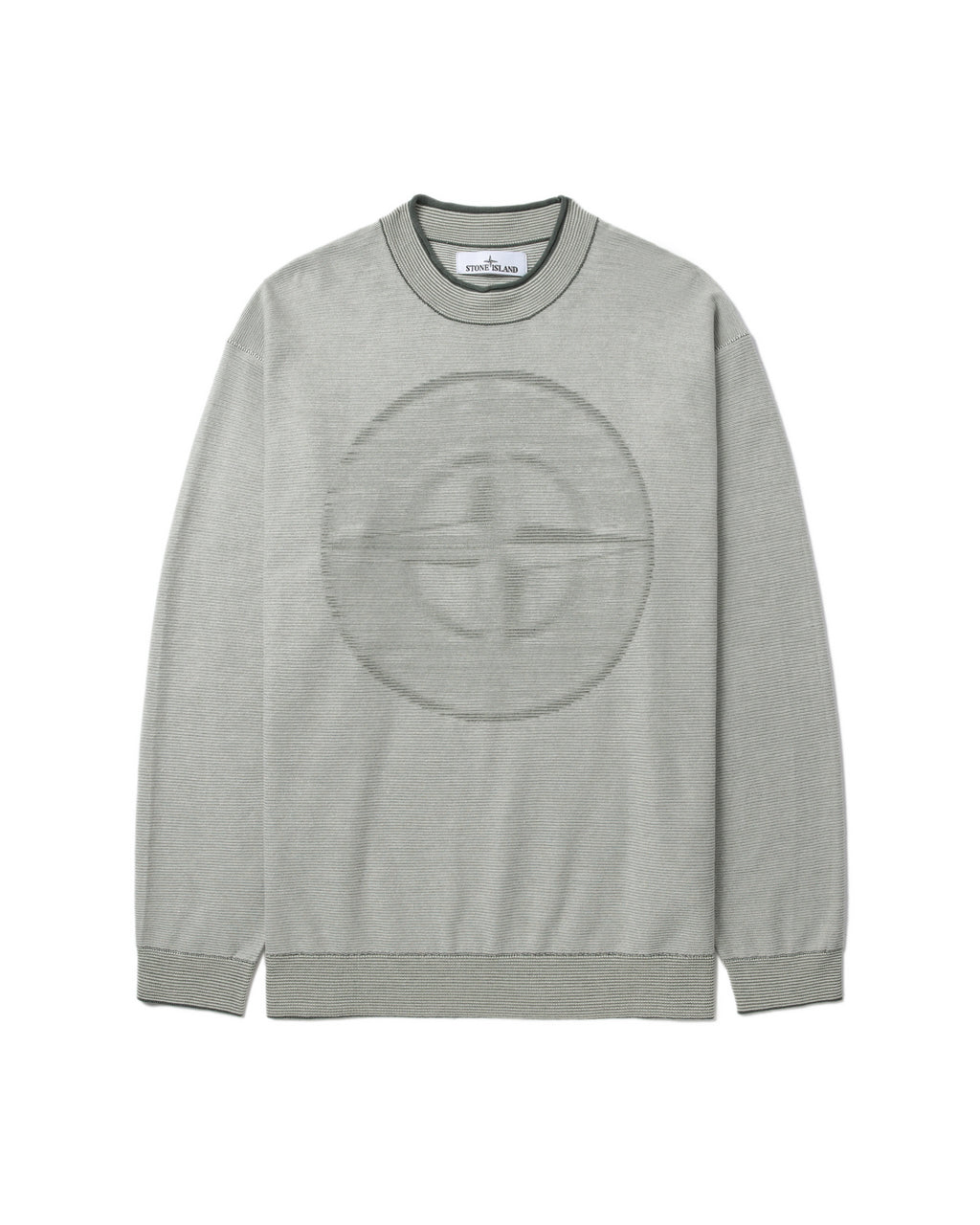 STONE ISLAND Logo crew neck knit sweaters