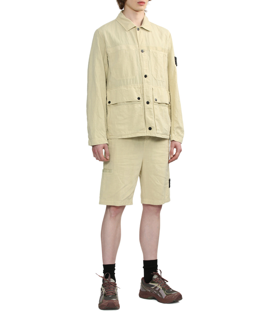 STONE ISLAND Button down cargo jacket