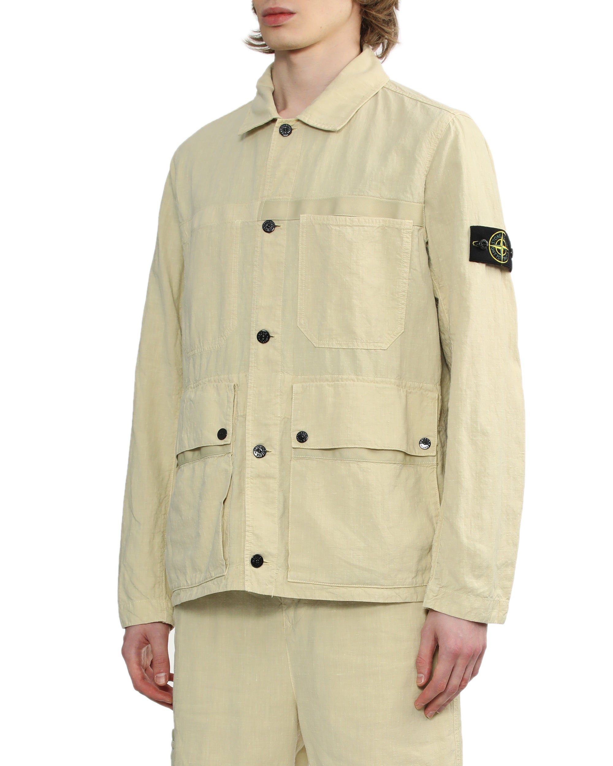 STONE ISLAND Button down cargo jacket