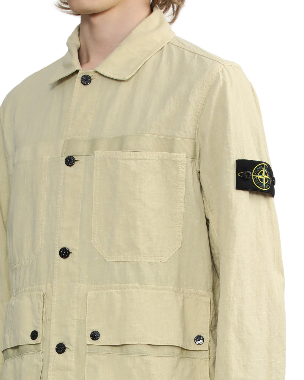 STONE ISLAND Button down cargo jacket