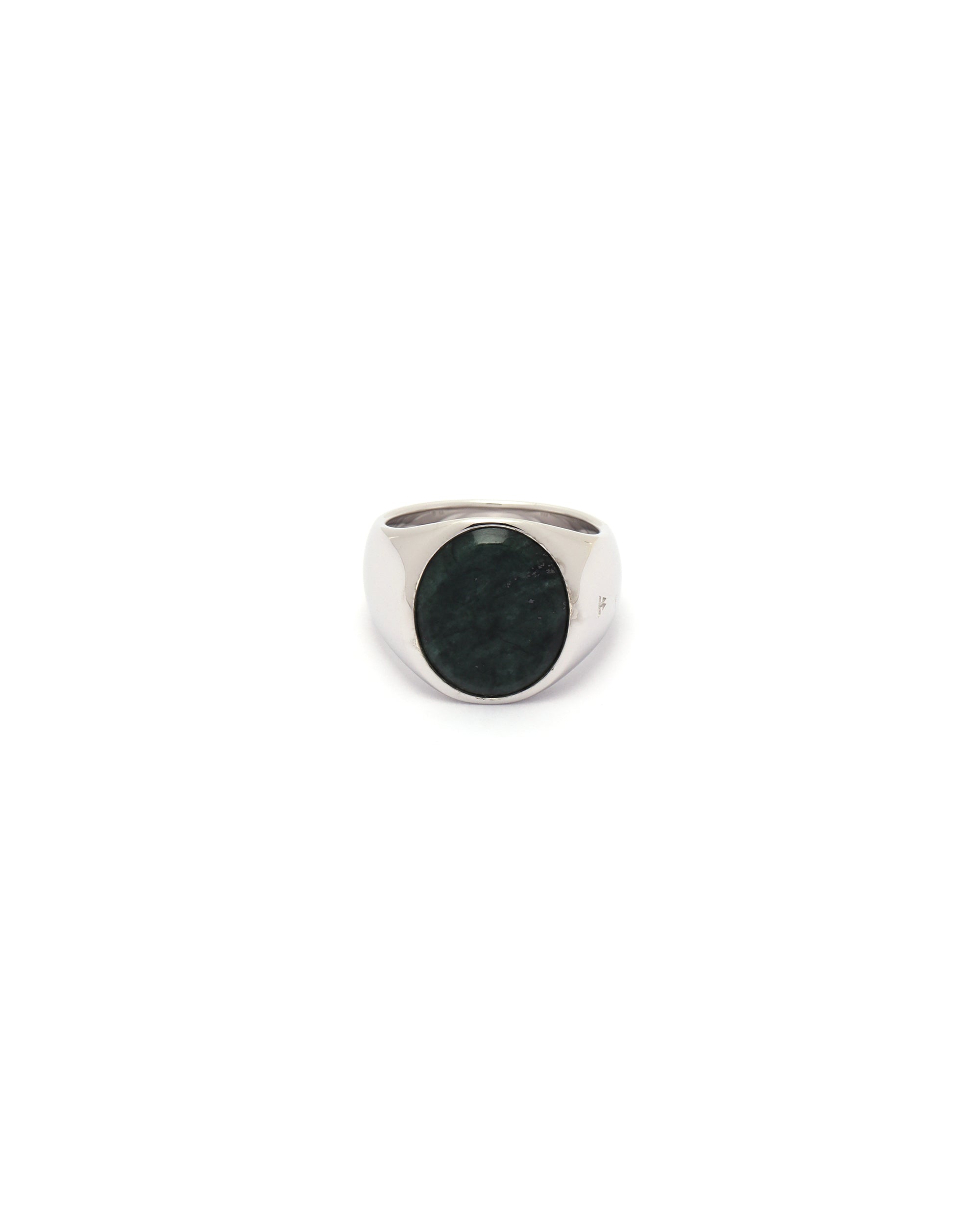 TOM WOOD Oval polished black onyx ring