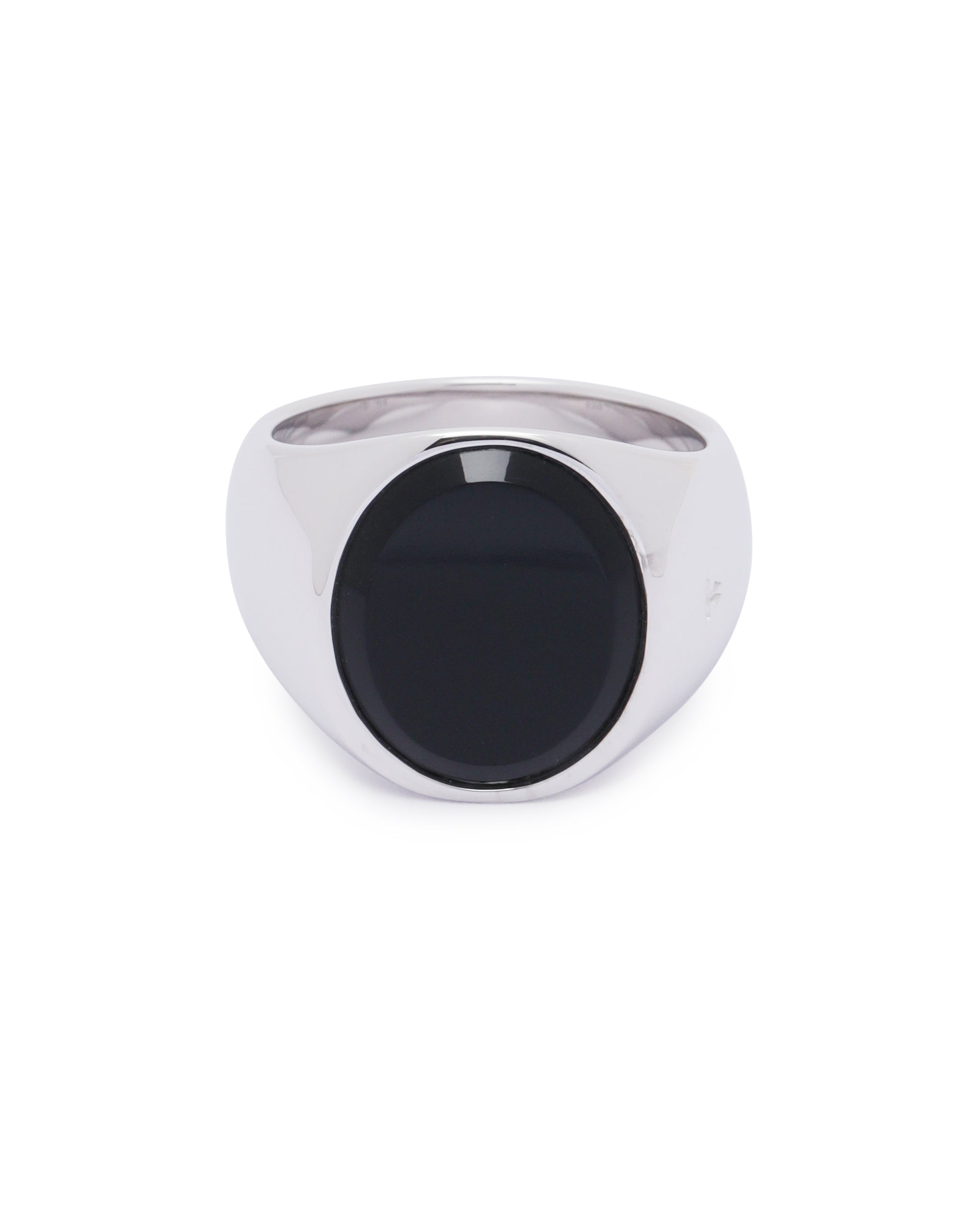 TOM WOOD Onyx oval ring