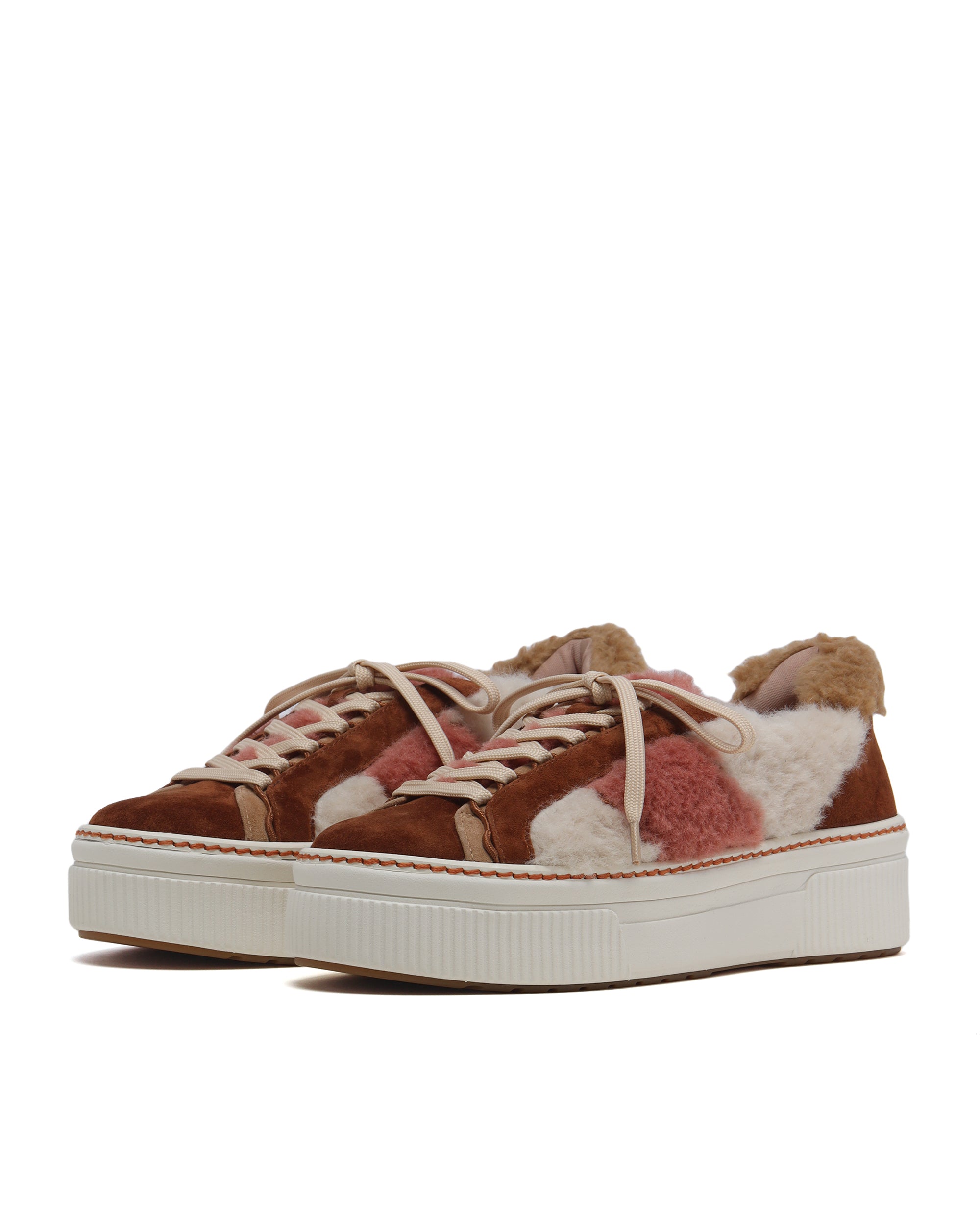 TSUMORI CHISATO Panelled platform sneakers