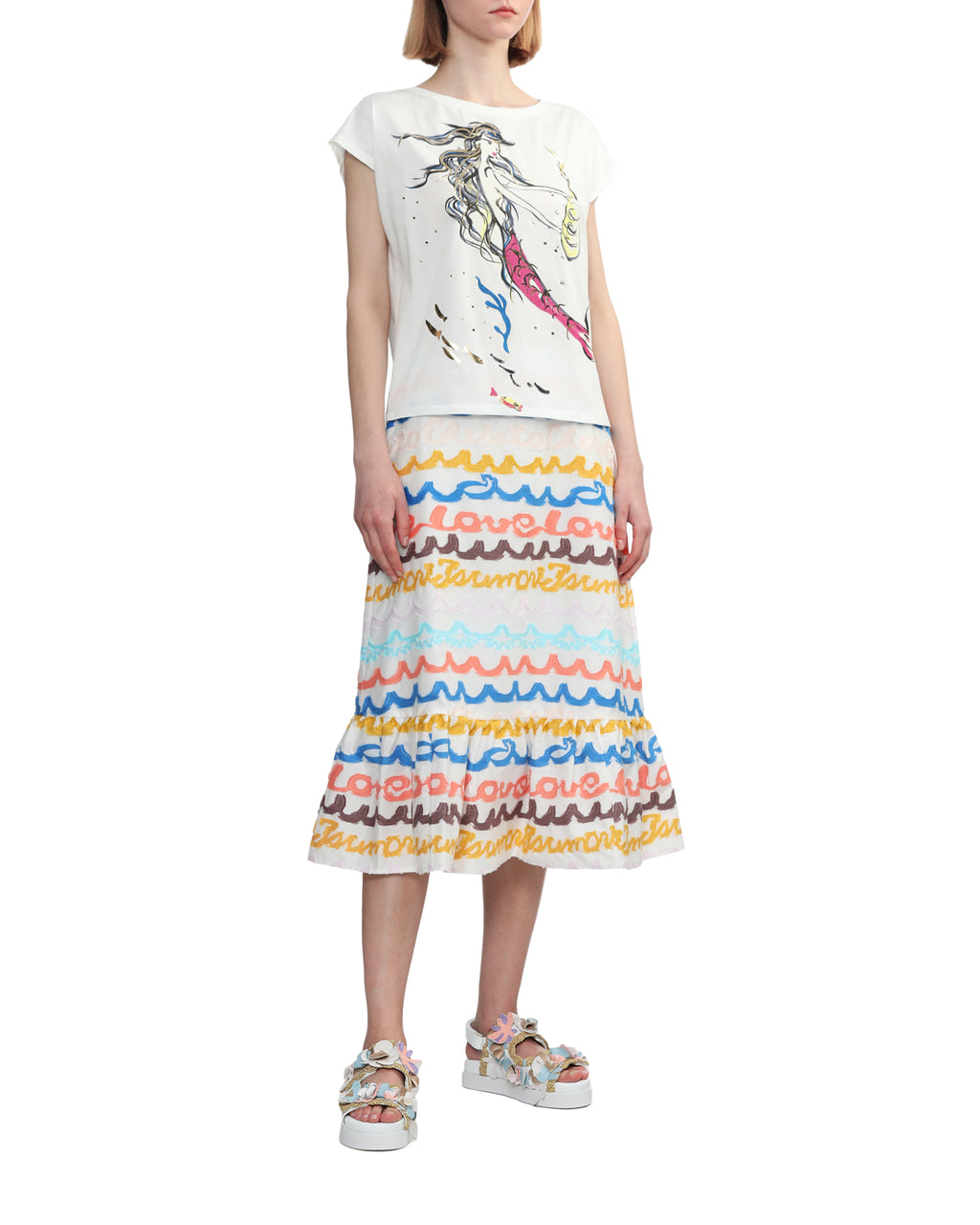 TSUMORI CHISATO Double strap sandals