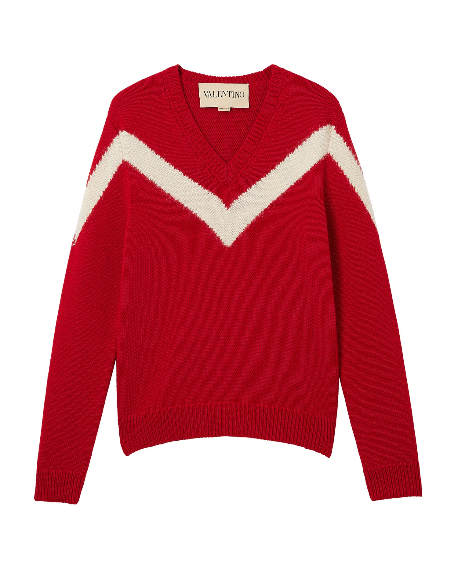 VALENTINO Wool sweater with VLogo bow
