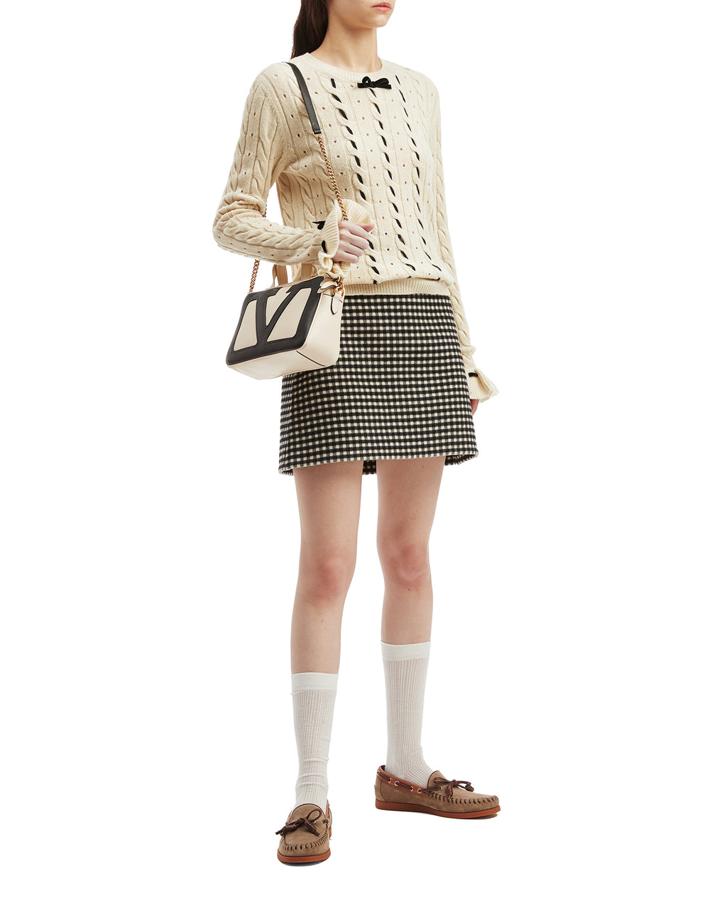 VALENTINO Contrasting trims sweater