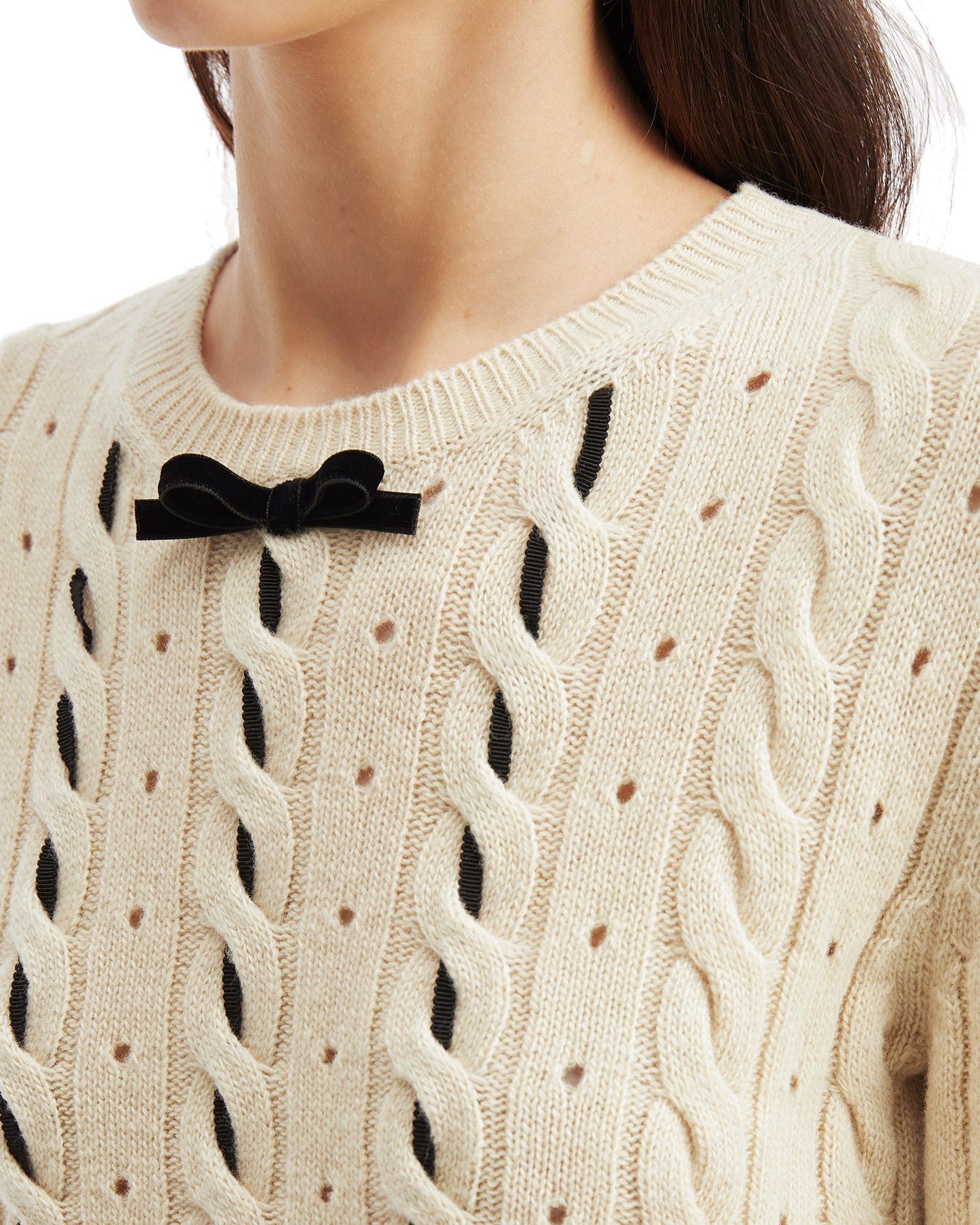 VALENTINO Contrasting trims sweater