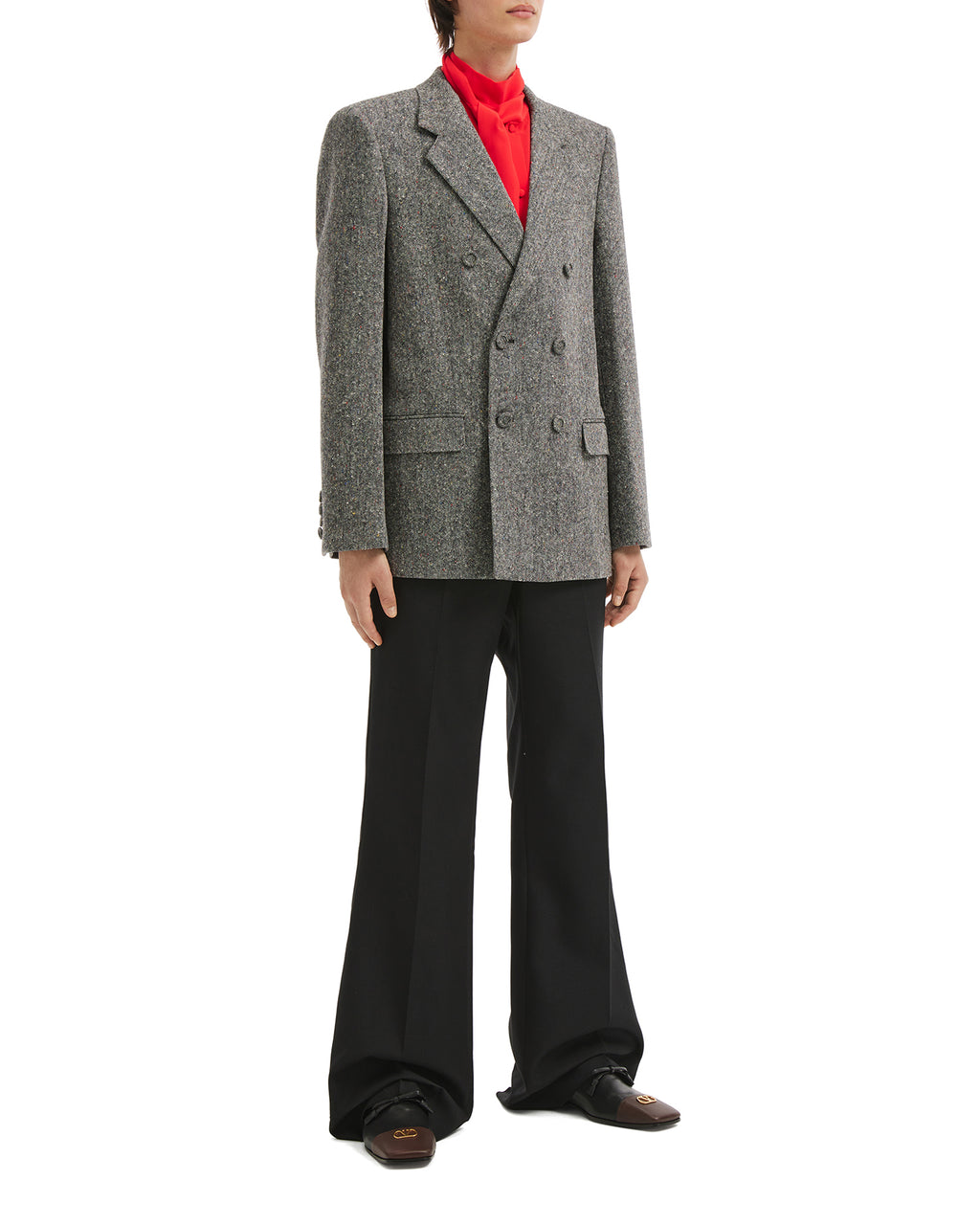 VALENTINO Scarf collar shirt