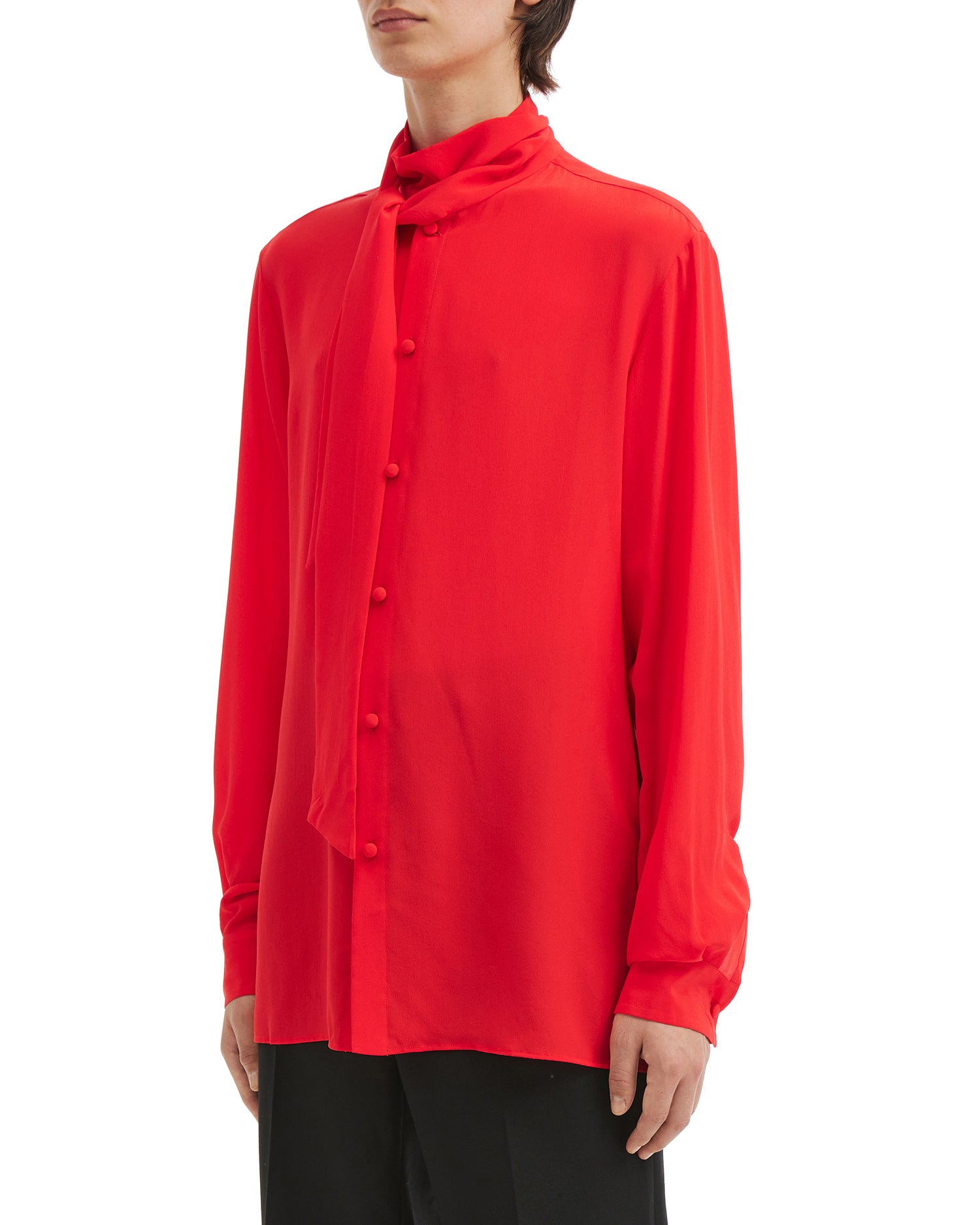 VALENTINO Scarf collar shirt
