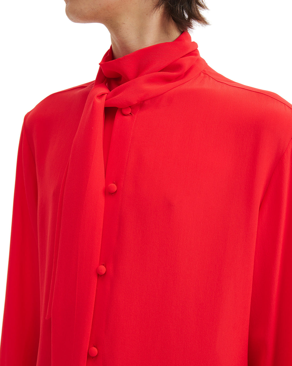 VALENTINO Scarf collar shirt