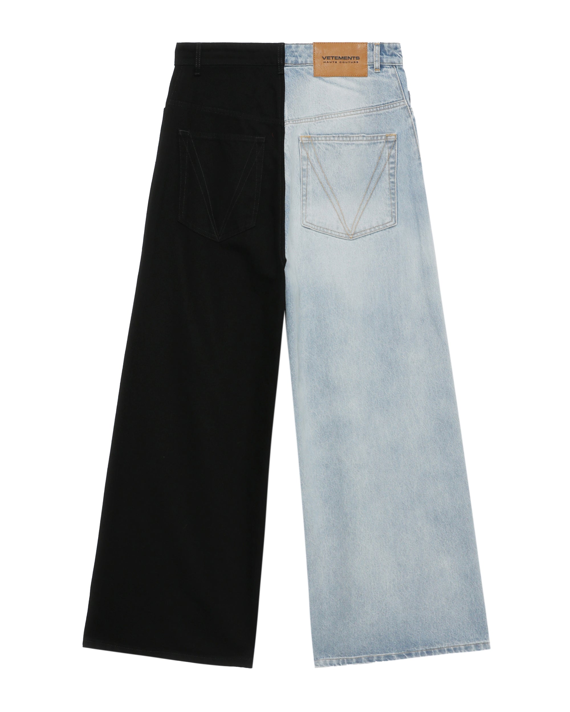 VETEMENTS Split denim jeans