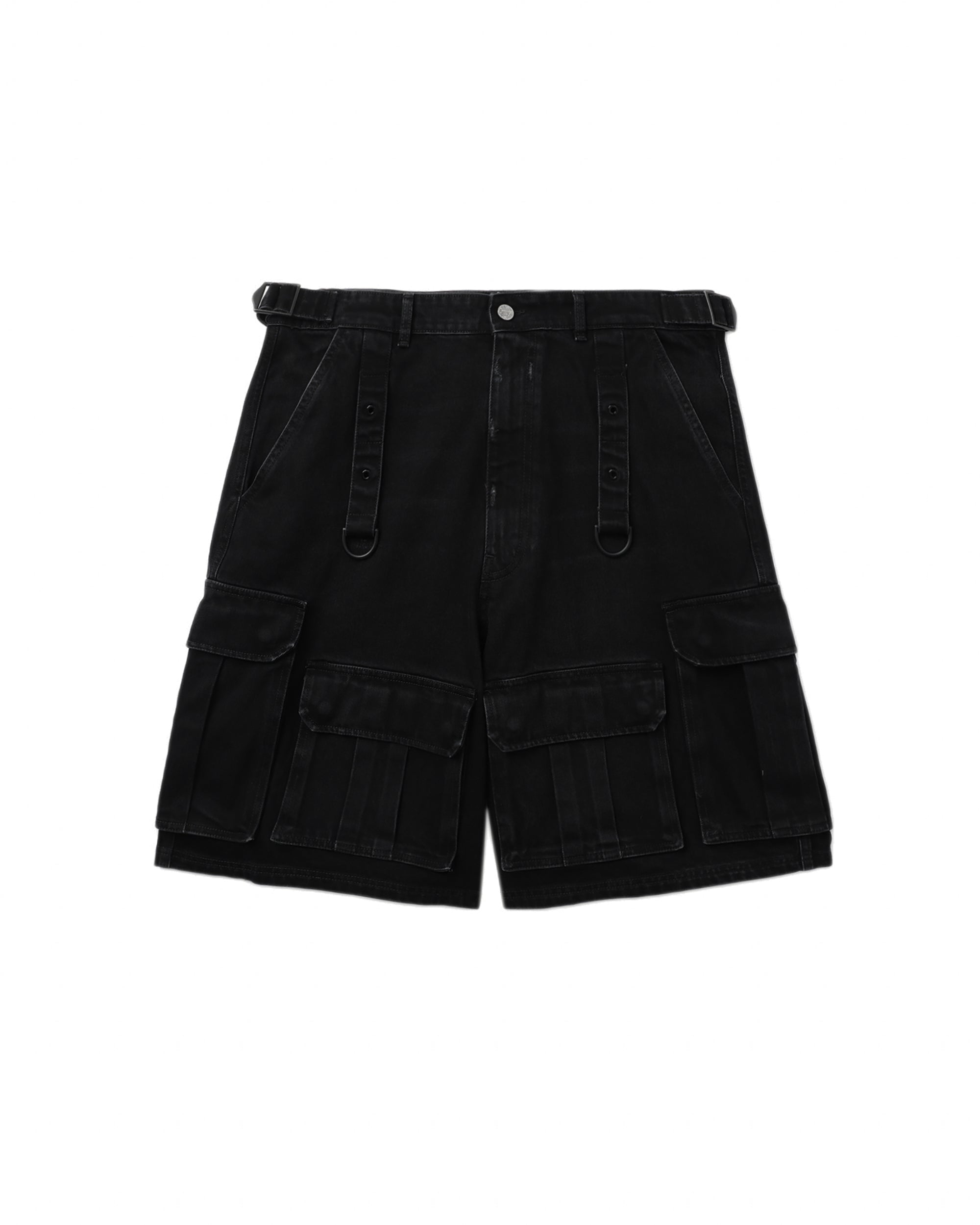 VETEMENTS Multipocket cargo denim shorts