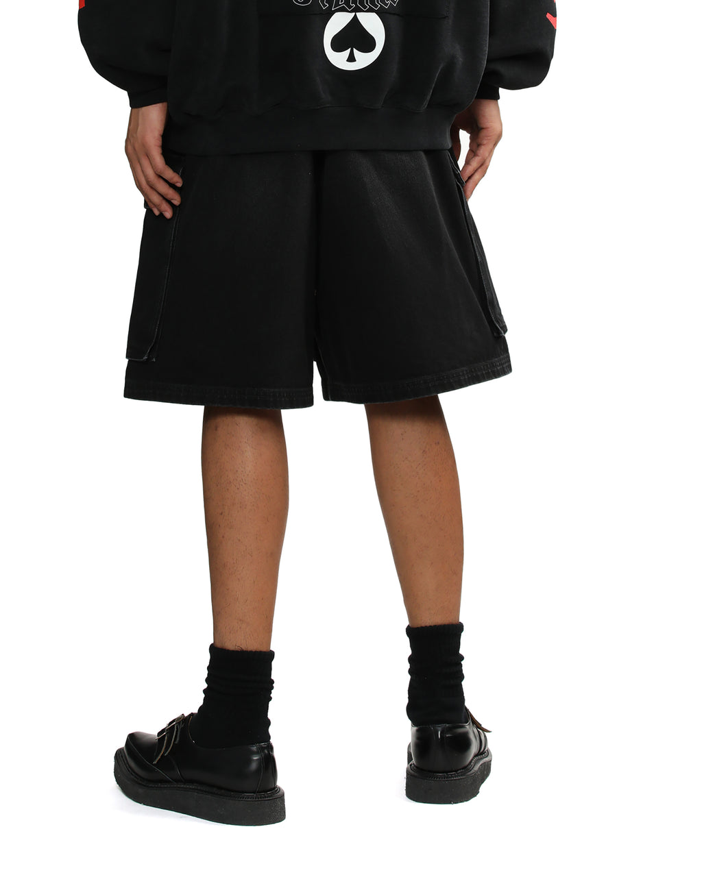 VETEMENTS Multipocket cargo denim shorts