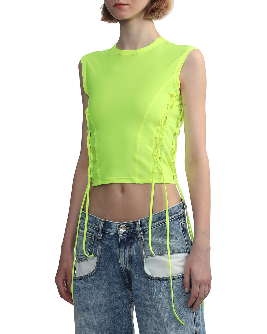 VETEMENTS Lace-up tank top