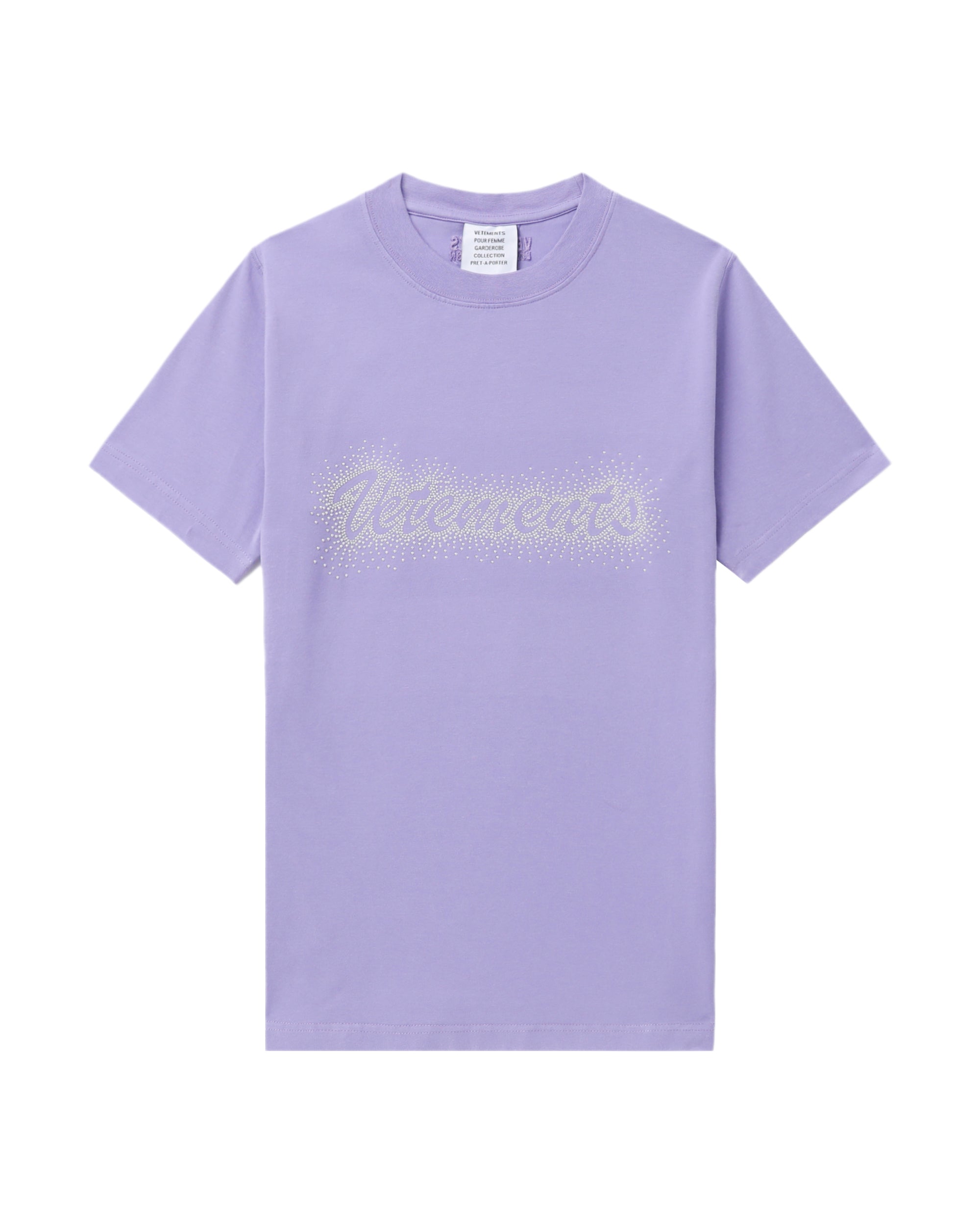 VETEMENTS Bling logo fitted tee